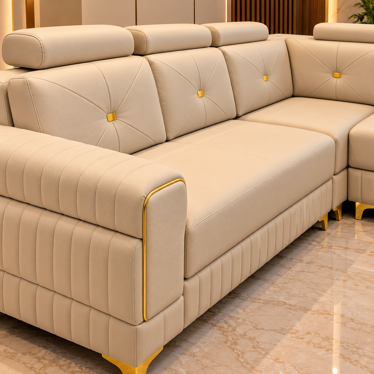Golden Aura L Sofa Set