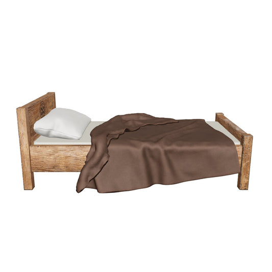 Single wooden bed 3' size