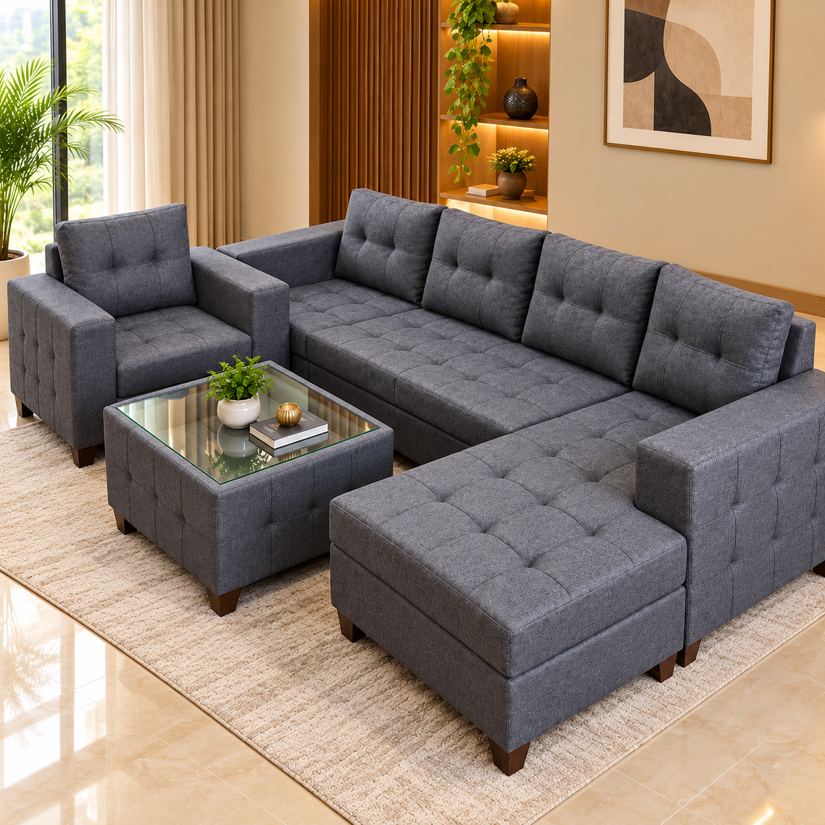 Regal Luxe L-Sofa