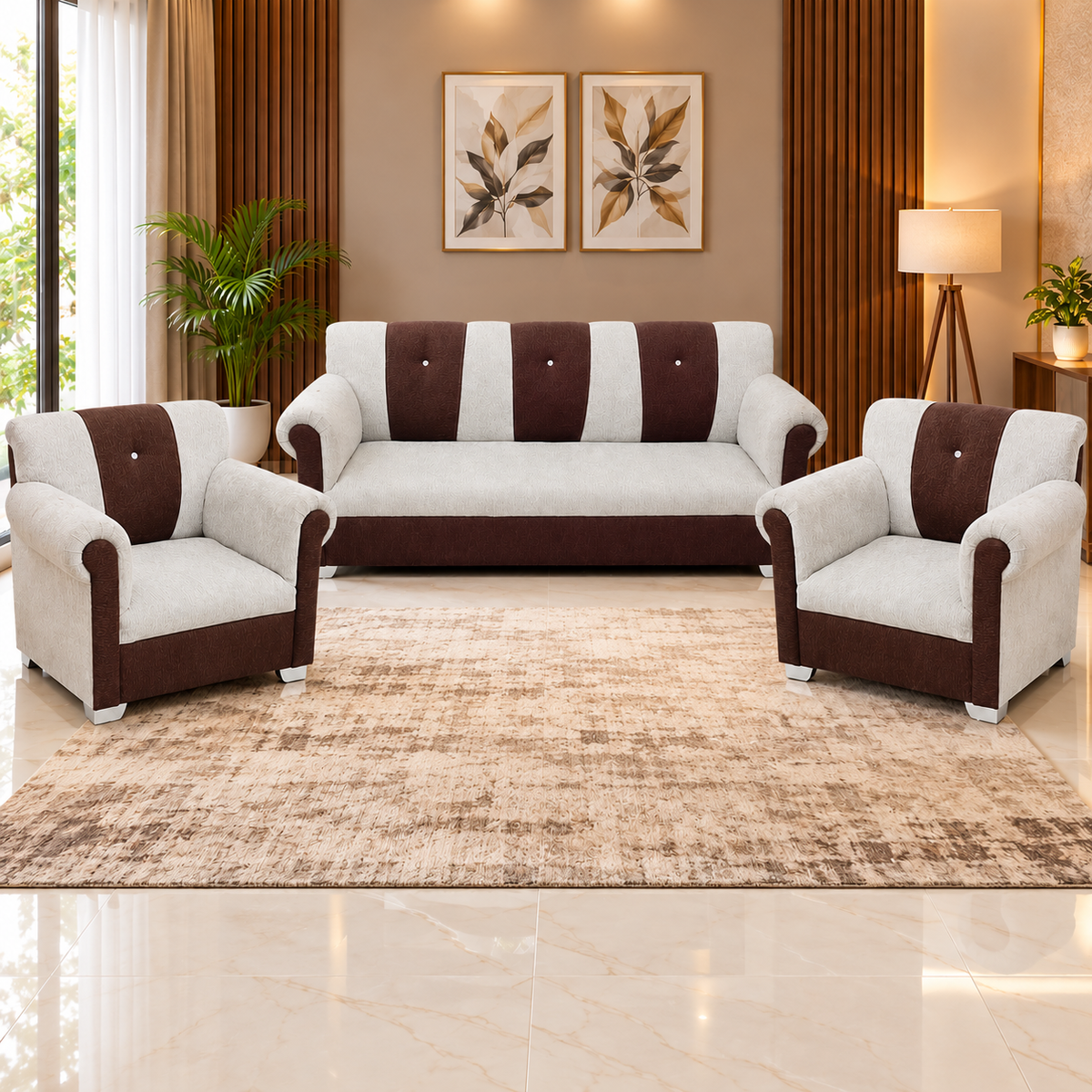 Aria Two-Tone Sofa Set