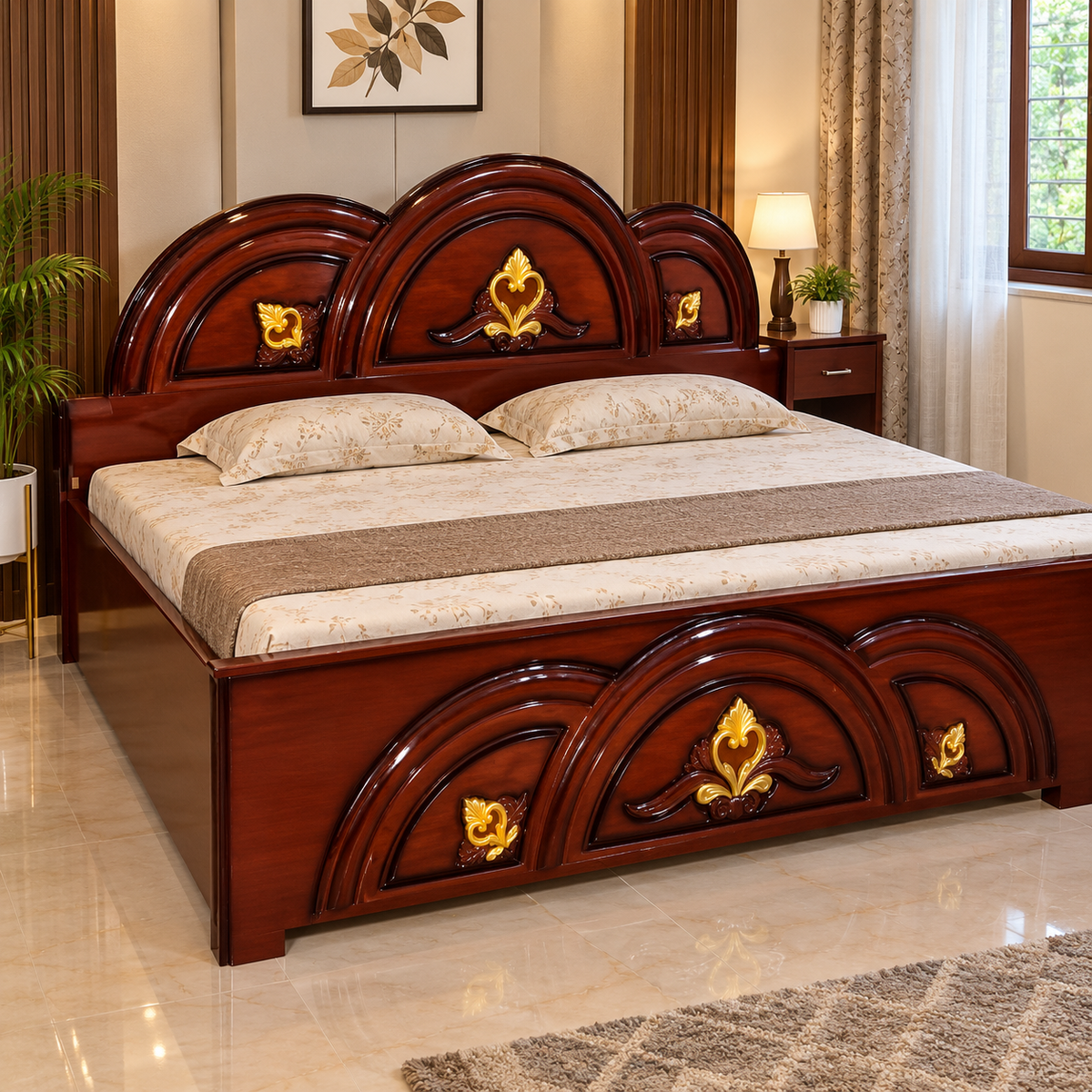 The Regalia Gilded Arch Bed