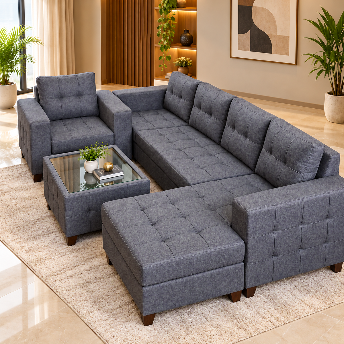 Regal Luxe L-Sofa