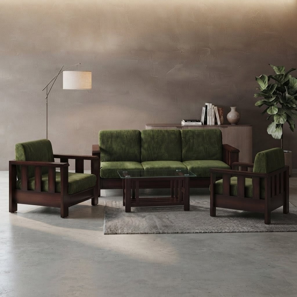 Ratul Solid Wood Sofa Set