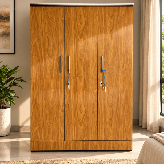 Wooden Finish Tri Storage