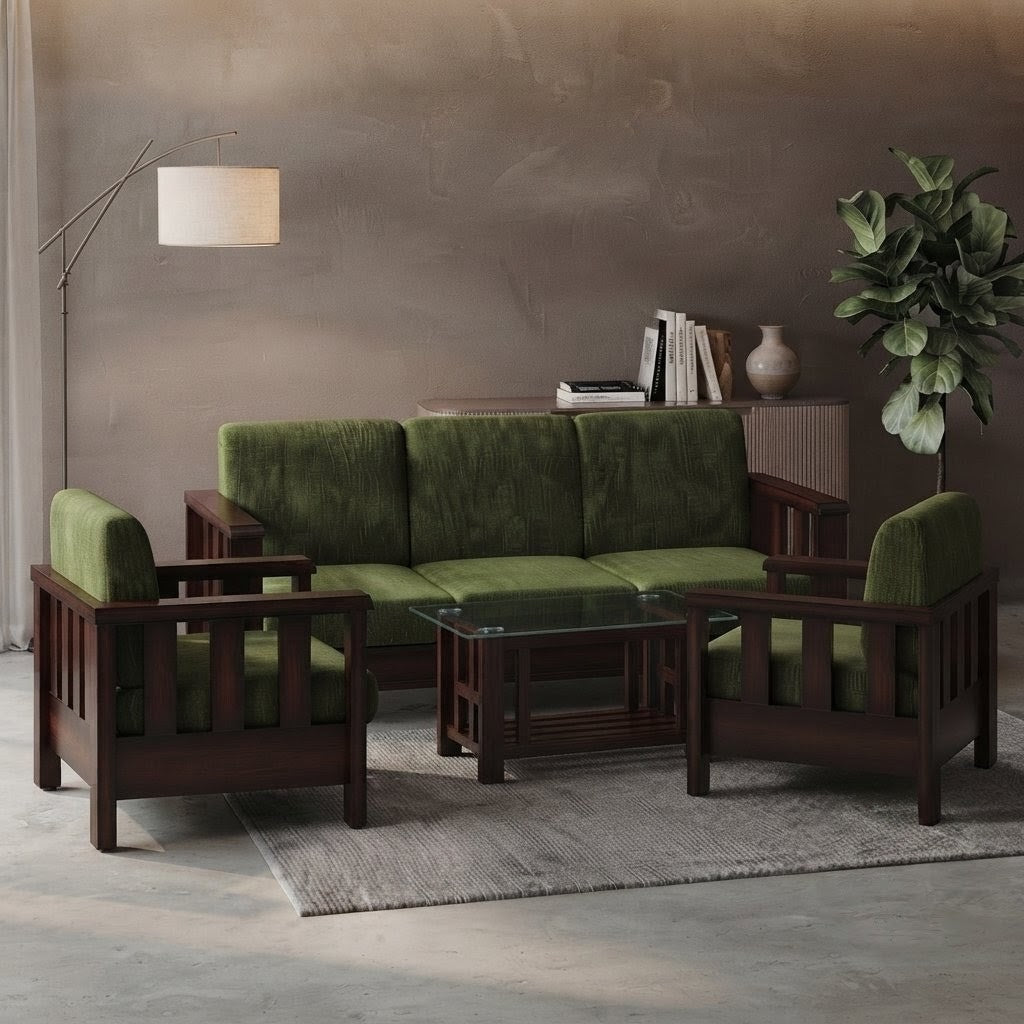 Ratul Solid Wood Sofa Set
